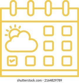Icono de vector de calendario. Se puede usar para imprimir, móviles y aplicaciones web.
