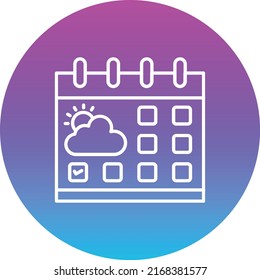 Icono de vector de calendario. Se puede usar para imprimir, móviles y aplicaciones web.