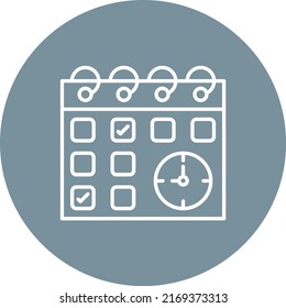 Calendar vector icon. Can be used for printing, mobile and web applications.