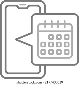 Icono de vector de calendario. Se puede usar para imprimir, móviles y aplicaciones web.