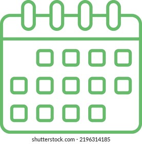 Calendar vector icon. Can be used for printing, mobile and web applications.