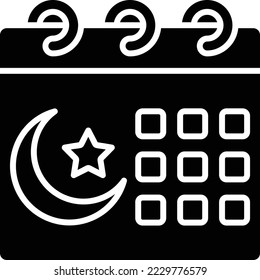 Icono de vector de calendario. Se puede usar para imprimir, móviles y aplicaciones web.