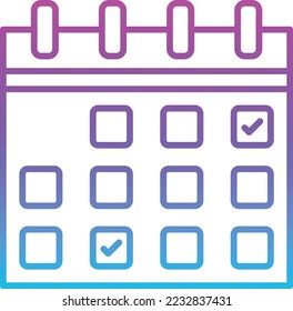 Calendar vector icon. Can be used for printing, mobile and web applications.
