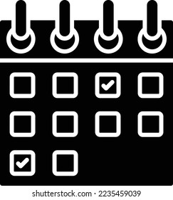 Calendar vector icon. Can be used for printing, mobile and web applications.