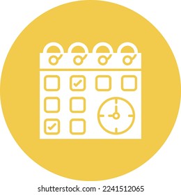 Calendar vector icon. Can be used for printing, mobile and web applications.