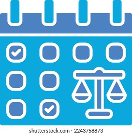 Icono de vector de calendario. Se puede usar para imprimir, móviles y aplicaciones web.