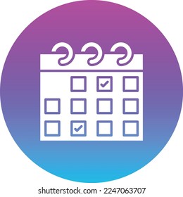 Calendar vector icon. Can be used for printing, mobile and web applications.