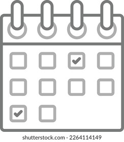 Calendar vector icon. Can be used for printing, mobile and web applications.