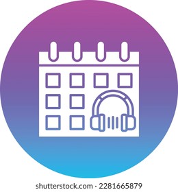 Calendar vector icon. Can be used for printing, mobile and web applications.