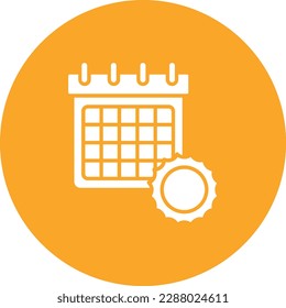 Calendar vector icon. Can be used for printing, mobile and web applications.