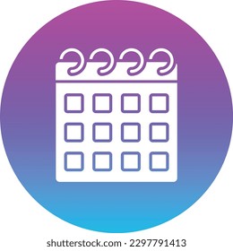 Icono de vector de calendario. Se puede usar para imprimir, móviles y aplicaciones web.