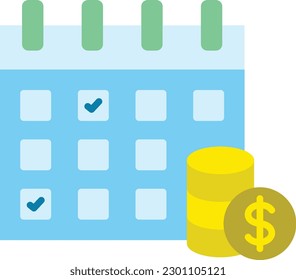 Kalender, Vektorsymbol. Kann für Druck-, Mobil- und Web-Anwendungen verwendet werden.