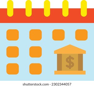 Icono de vector de calendario. Se puede usar para imprimir, móviles y aplicaciones web.