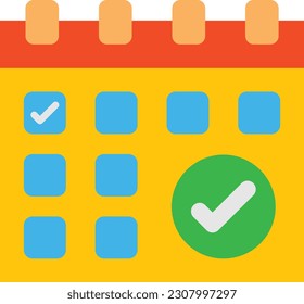 Icono de vector de calendario. Se puede usar para imprimir, móviles y aplicaciones web.
