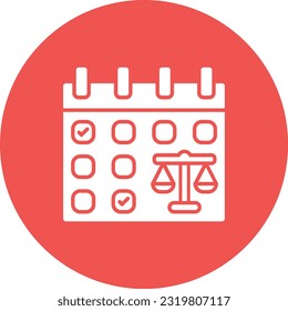 Icono de vector de calendario. Se puede usar para imprimir, móviles y aplicaciones web.