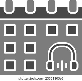 Icono de vector de calendario. Se puede usar para imprimir, móviles y aplicaciones web.