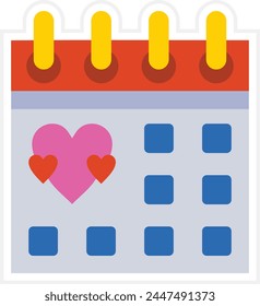 Calendar vector icon. Can be used for printing, mobile and web applications.