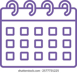 Calendar vector icon. Can be used for printing, mobile and web applications.