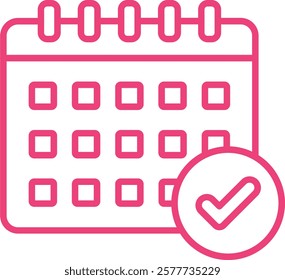 Calendar vector icon. Can be used for printing, mobile and web applications.