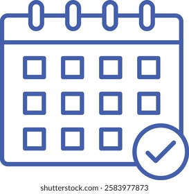 Calendar vector icon. Can be used for printing, mobile and web applications.