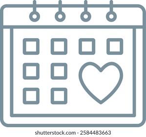 Calendar vector icon. Can be used for printing, mobile and web applications.