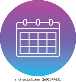 Calendar vector icon. Can be used for printing, mobile and web applications.