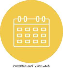 Calendar vector icon. Can be used for printing, mobile and web applications.