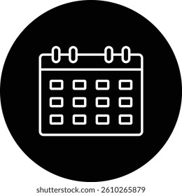 Calendar vector icon. Can be used for printing, mobile and web applications.