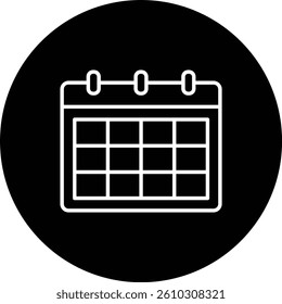Calendar vector icon. Can be used for printing, mobile and web applications.