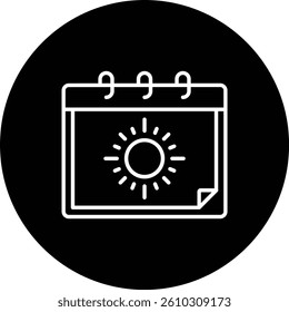 Calendar vector icon. Can be used for printing, mobile and web applications.