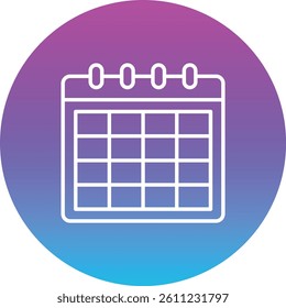 Calendar vector icon. Can be used for printing, mobile and web applications.