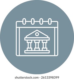 Calendar vector icon. Can be used for printing, mobile and web applications.