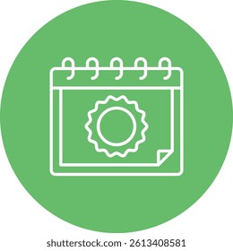 Calendar vector icon. Can be used for printing, mobile and web applications.