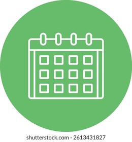 Calendar vector icon. Can be used for printing, mobile and web applications.