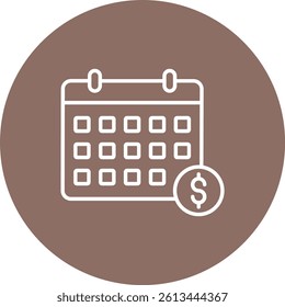 Calendar vector icon. Can be used for printing, mobile and web applications.