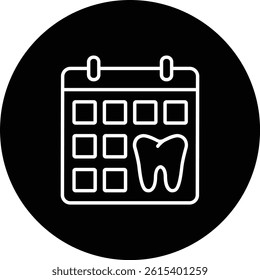 Calendar vector icon. Can be used for printing, mobile and web applications.