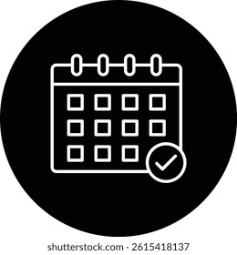 Calendar vector icon. Can be used for printing, mobile and web applications.