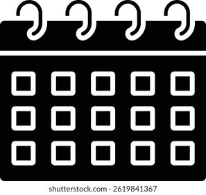 Calendar vector icon. Can be used for printing, mobile and web applications.