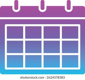 Ícone de vetor de calendário. Pode ser usado para impressão, aplicativos móveis e da Web.