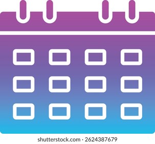 Calendar vector icon. Can be used for printing, mobile and web applications.