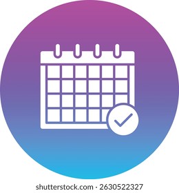 Calendar vector icon. Can be used for printing, mobile and web applications.