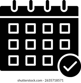 Icono de Vector del calendario. Se puede utilizar para aplicaciones de impresión, móviles y de Web.