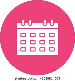 Calendar vector icon. Can be used for printing, mobile and web applications.