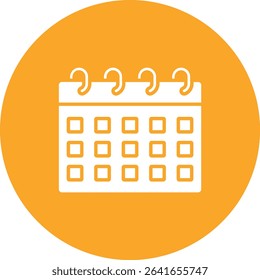 Calendar vector icon. Can be used for printing, mobile and web applications.