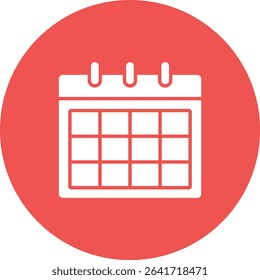 Calendar vector icon. Can be used for printing, mobile and web applications.