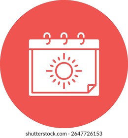 Calendar vector icon. Can be used for printing, mobile and web applications.