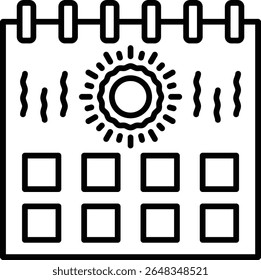 Icono de Vector del calendario. Se puede utilizar para aplicaciones de impresión, móviles y de Web.