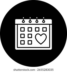 Icono de Vector del calendario. Se puede utilizar para aplicaciones de impresión, móviles y de Web.