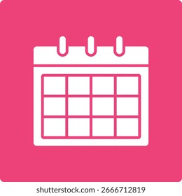 Calendar vector icon. Can be used for printing, mobile and web applications.