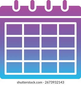 Calendar vector icon. Can be used for printing, mobile and web applications.